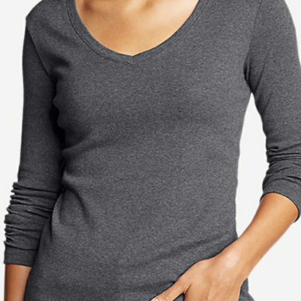 Eddie Bauer Women's Grey Longsleeve Size M